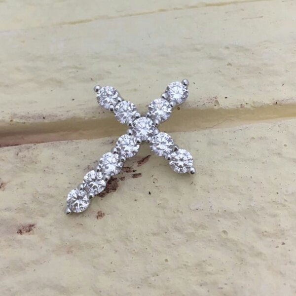 Подвеска Tiffany крест Серебро 