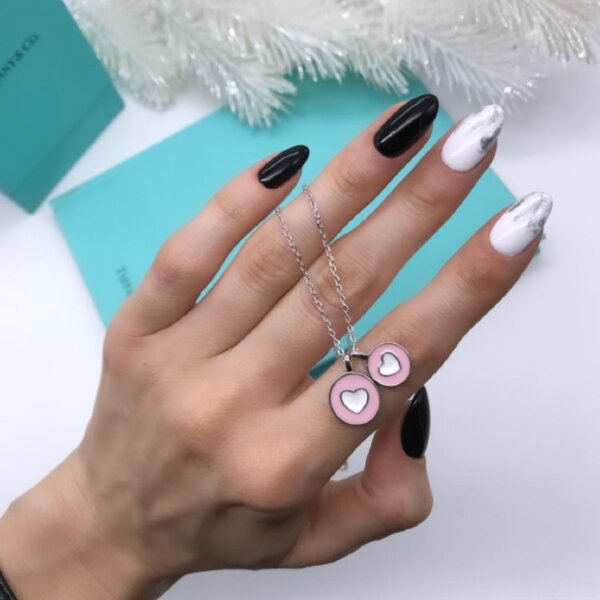 Подвеска Tiffany два сердца